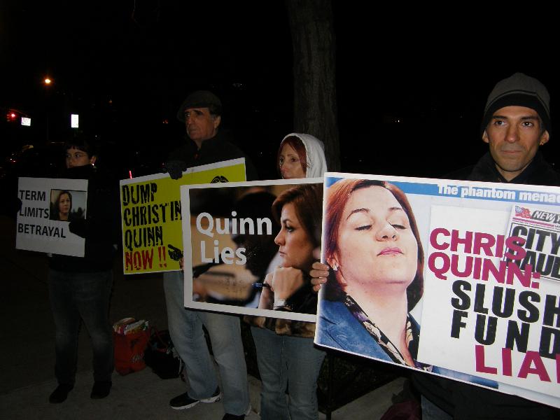 Quinn protest