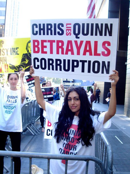 Christine Quinn protest