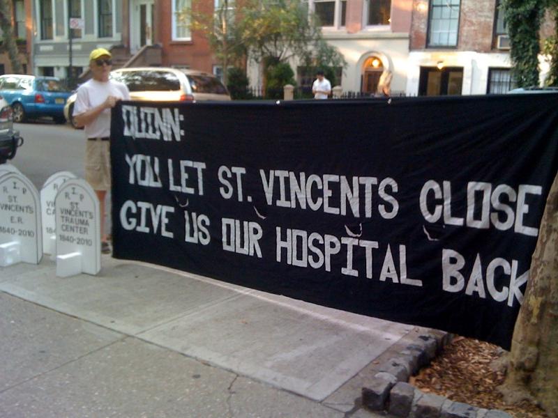 Quinn St. Vincent's banner